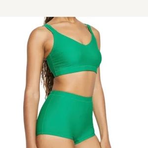 Universal Standard bikini shorts- green